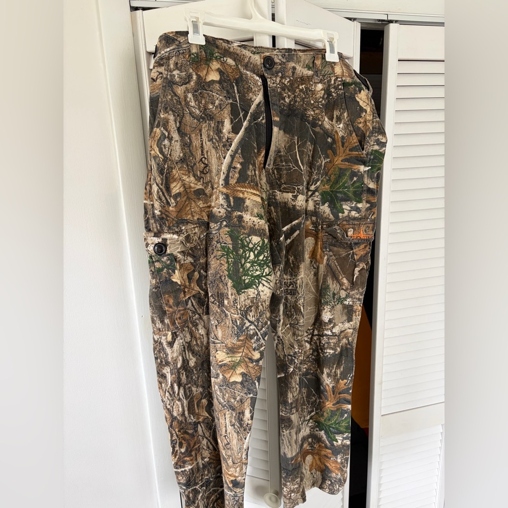 Realtree Camouflage Cargo Pants in Green, Brown, Tan